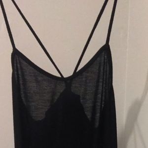 Black cross cross romper